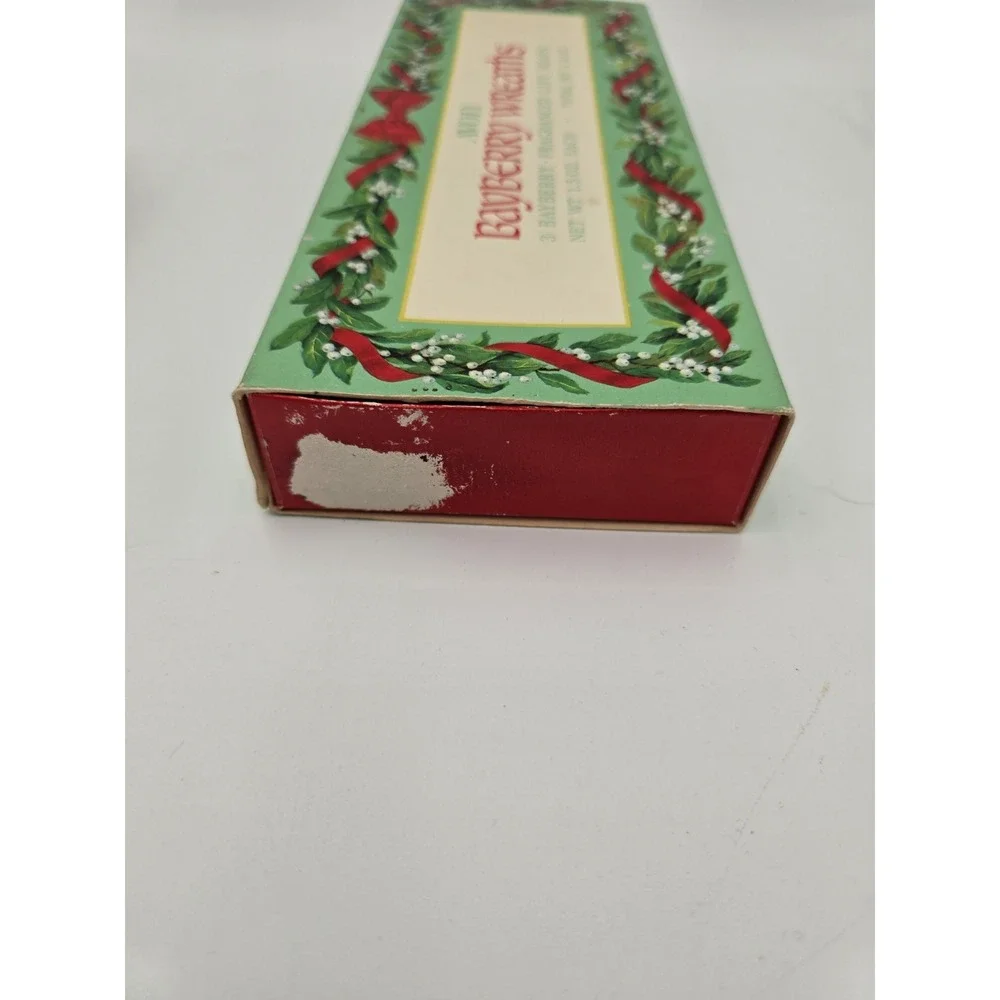 4 Vtg Avon Holiday Guest Soap Bayberry Wreath Winterscapes Country Christmas‎